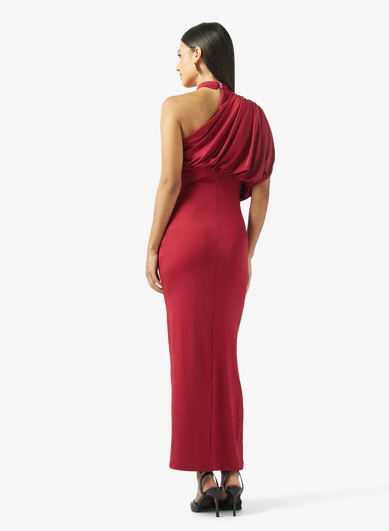 Ella Limited Edition One Shoulder Draped Column Dress